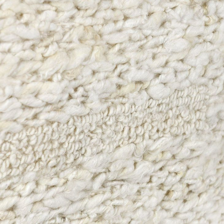 Poufs Sinclair Ivory Square Accent Pouf