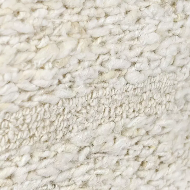 Poufs Sinclair Ivory Square Accent Pouf