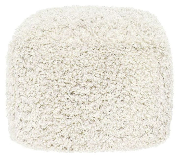 Poufs Carters Ivory Square Accent Pouf