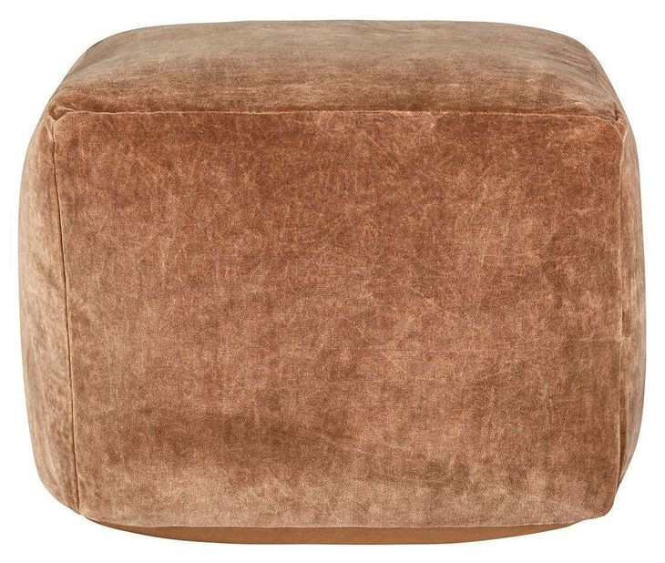 Poufs Heirloom Velvet Hazel Square Accent Pouf