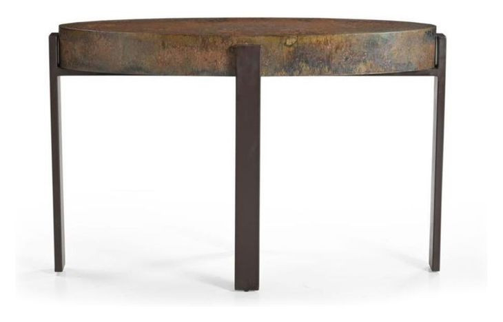 Artifacts Antique Bronze Round Shaw Occassional Table Set