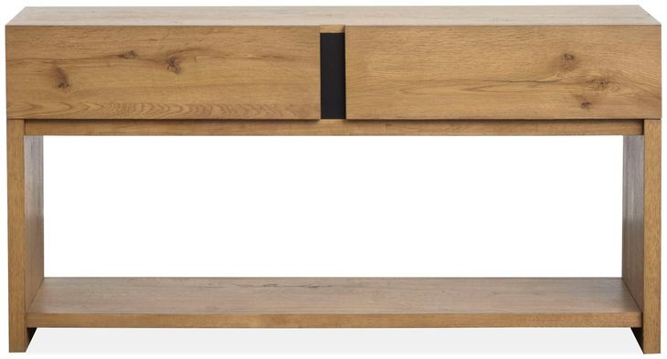 Ripley Rustic Caramel and Dark Bronze Rectangular Sofa Table