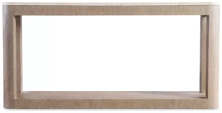 Loggia White and Aria Rectangular Travertine Top Console Table