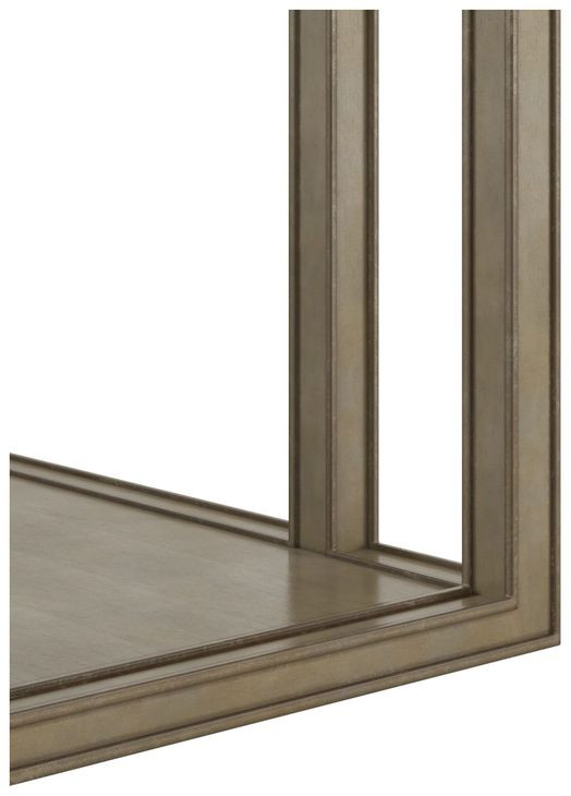 Glaze Quartz Rectangular Glass Top End Table