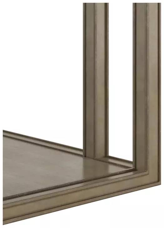 Glaze Quartz Rectangular Glass Top End Table