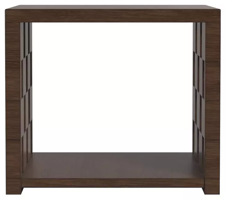 Verge Handcrafted Walnut Rectangular End Table