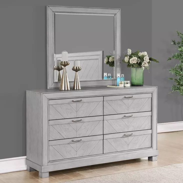 Montana Gray Bedroom Mirror