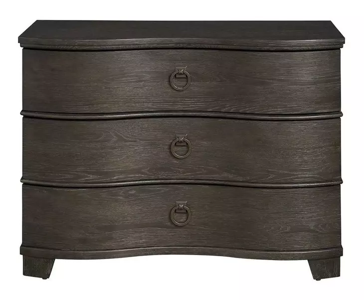 Parkside Obsidian 3 Drawer Serpentine Chest with USB Charging