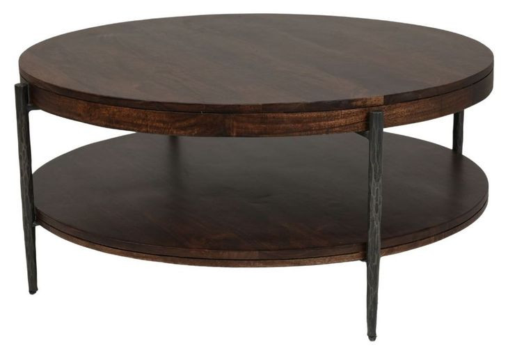 Bengal Hickory Brown Round Occassional Table Set