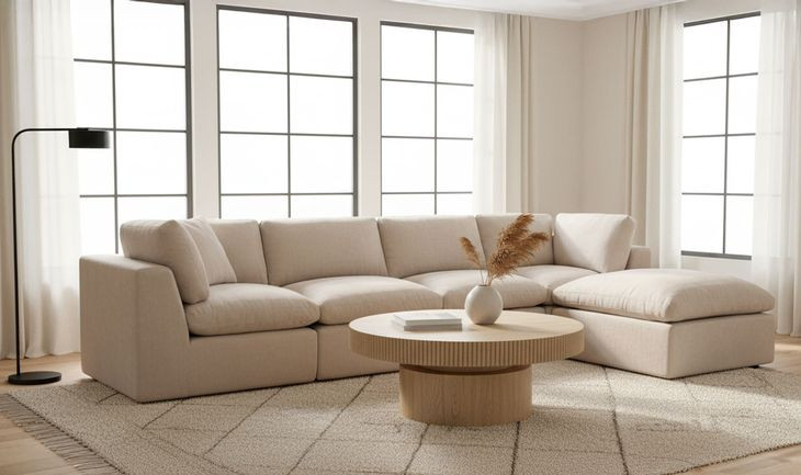 Cates Pebble Square Ottoman