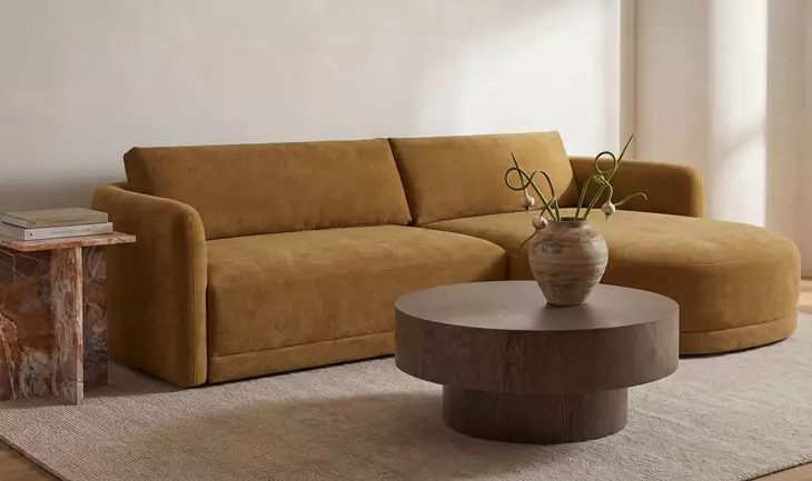 Emmy Ginger 2 Piece Modular RAF Chaise Sectional