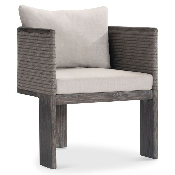 Rialto Beige Upholstered Outdoor Arm Chair