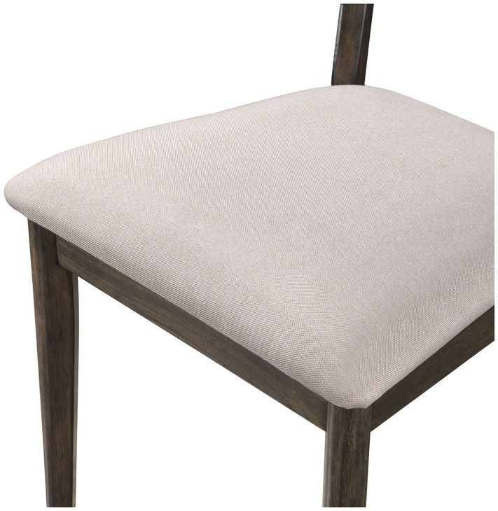 Rex Beige Upholstered Counter Height Chair Set of 2