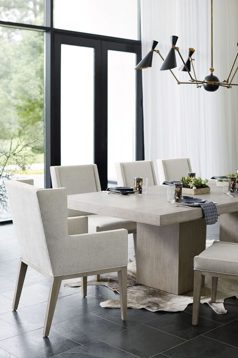 Linea Beige And Cerused Greige Upholstered Side Chair Set of 2