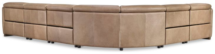 Alta Brown Leather Modular Power Reclining Sectional