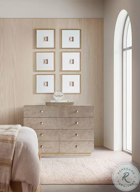 Westwood Polished Limestone And Venetian Dawn Single Dresser