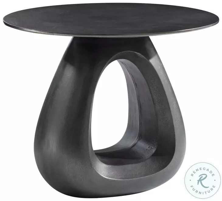 Ursa Black Nickel Side Table
