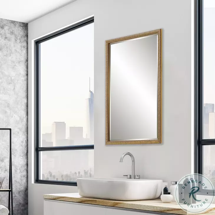 W00556 Gold With Dark Brown Mirror