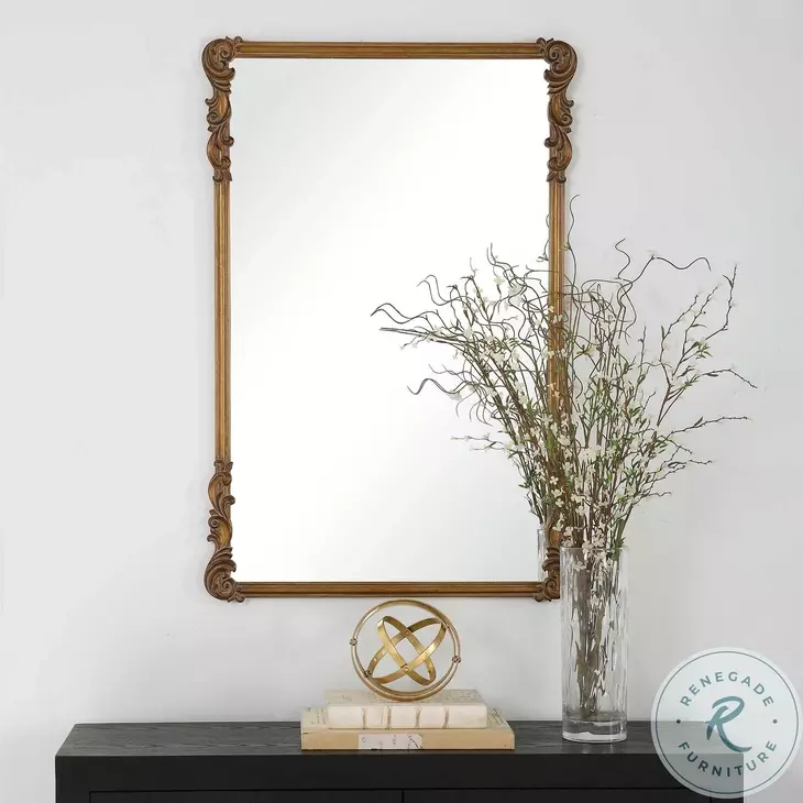 W-00580 Antique Gold Mirror