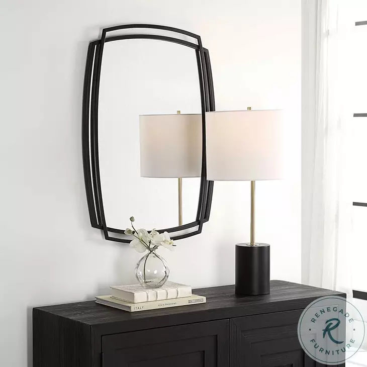 W-00597 Satin Black Mirror
