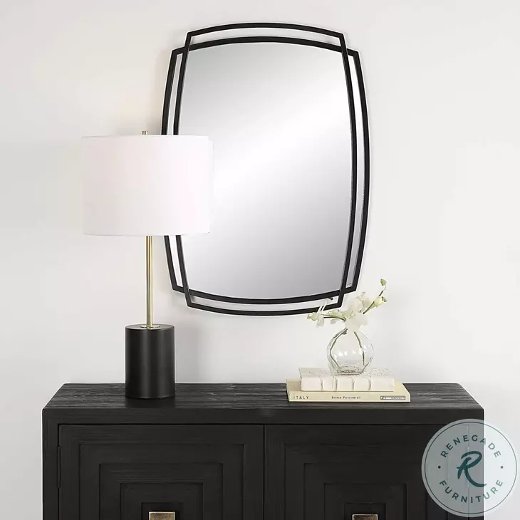 W-00597 Satin Black Mirror