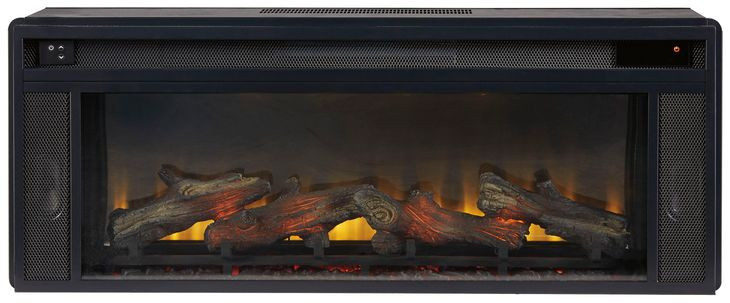 Entertainment Accessories Black Fireplace Insert