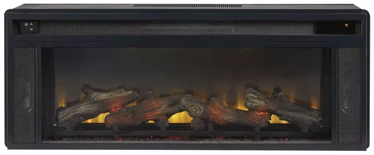 Entertainment Accessories Black Fireplace Insert