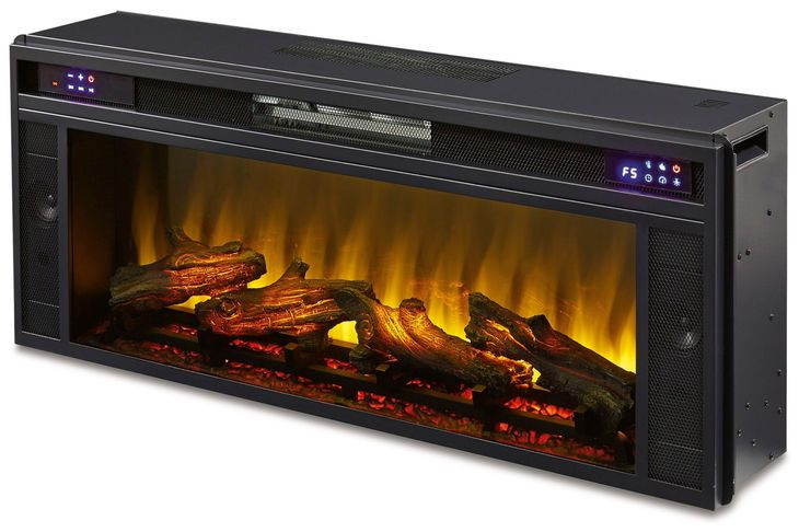 Entertainment Accessories Black Fireplace Insert