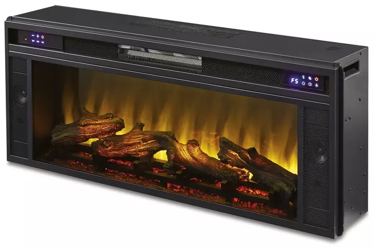 Entertainment Accessories Black Fireplace Insert
