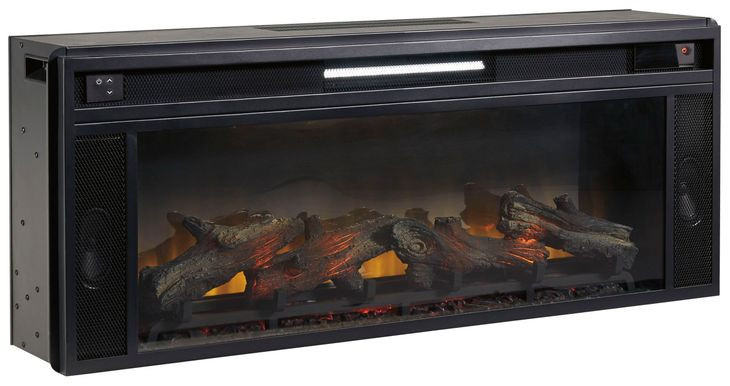 Entertainment Accessories Black Fireplace Insert