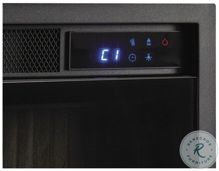 Entertainment Accessories Black 33" Fireplace Insert