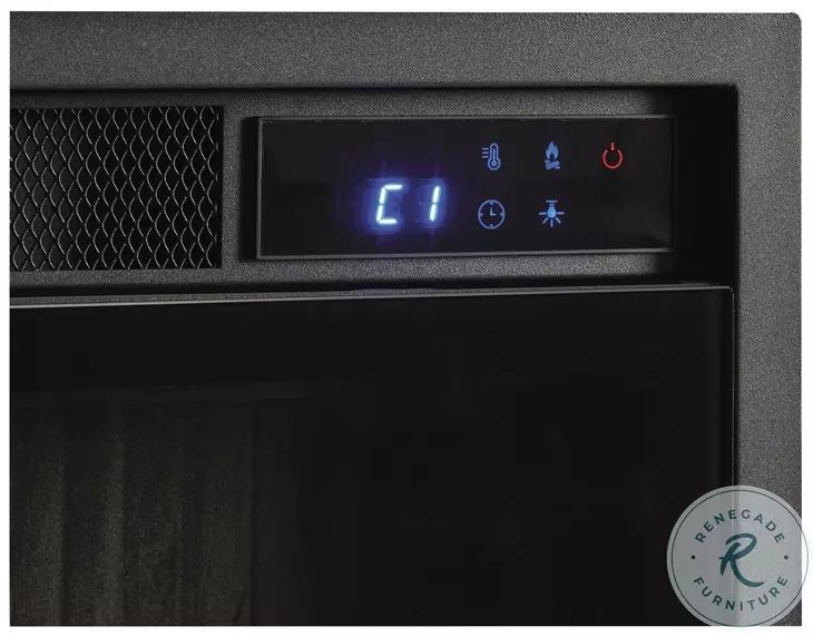 Entertainment Accessories Black 33" Fireplace Insert