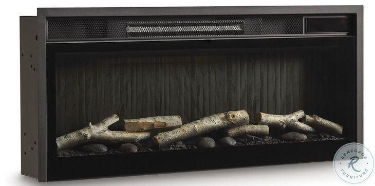 Entertainment Accessories Black 33" Fireplace Insert