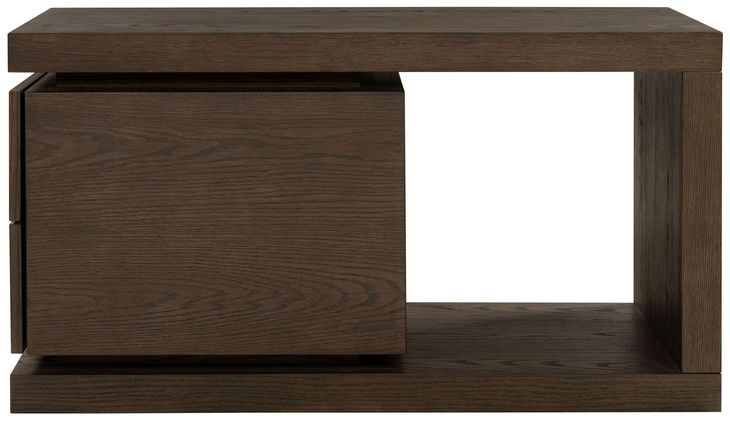 Athens Chocolate Brown Rectangular End Table