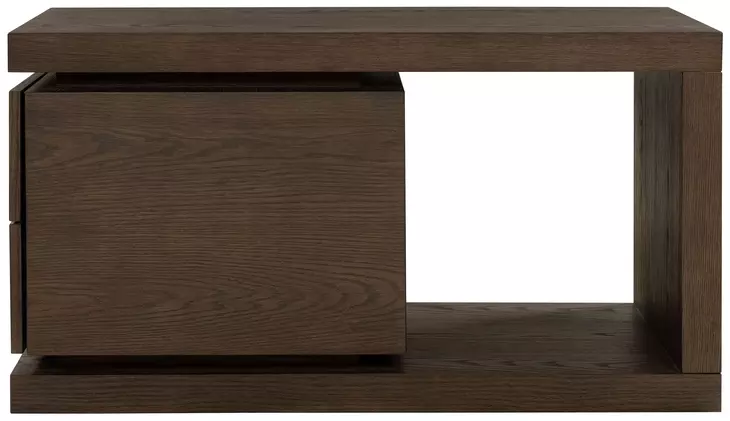 Athens Chocolate Brown Rectangular End Table