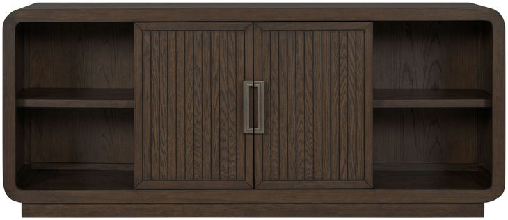 Athens Chocolate Brown 76" TV Stand with USB Charging