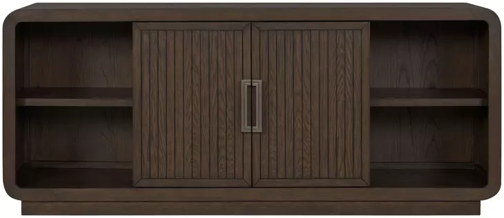 Athens Chocolate Brown 76" TV Stand with USB Charging