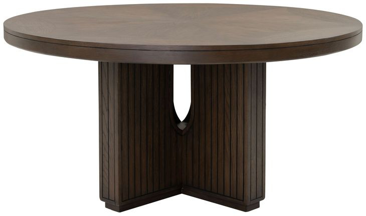 Athens Chocolate Brown 60" Round Dining Table