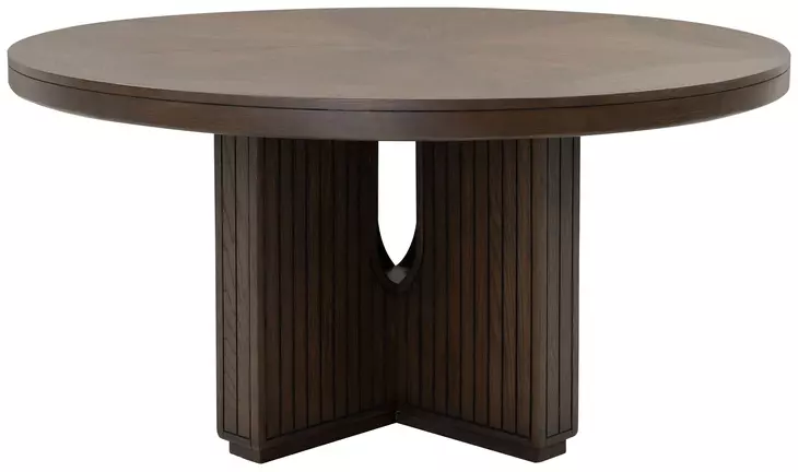 Athens Chocolate Brown 60" Round Dining Table
