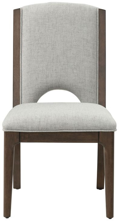 Athens Gray Performance Fabric Upholstered Dining Chair Set of 2