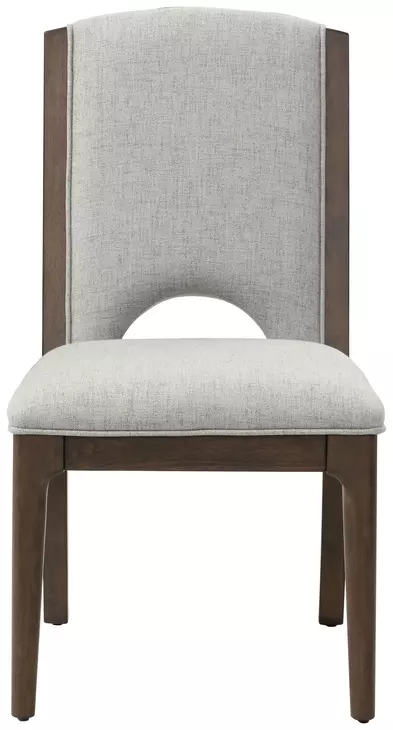 Athens Gray Performance Fabric Upholstered Dining Chair Set of 2