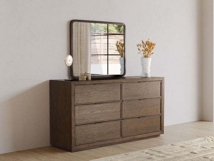 Athens Chocolate Brown 6 Drawer Dresser