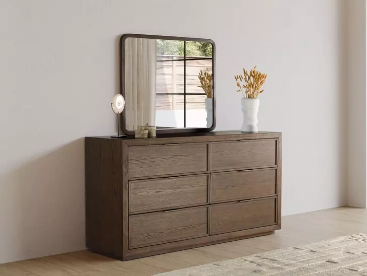 Athens Chocolate Brown 6 Drawer Dresser