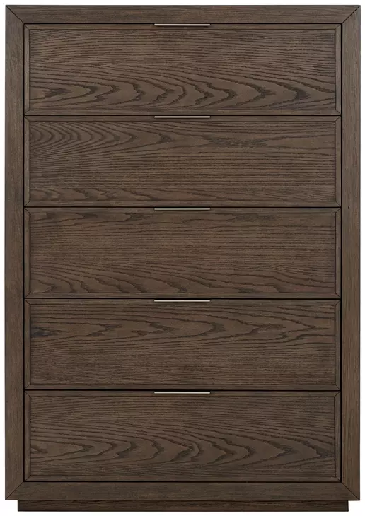 Athens Chocolate Brown 5 Drawer Chest