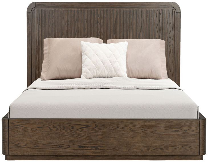 Athens Chocolate Brown Queen Panel Bed
