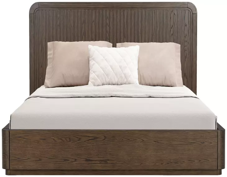 Athens Chocolate Brown Queen Panel Bed