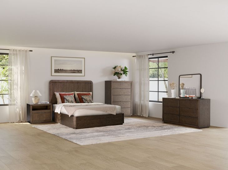 Athens Chocolate Brown 5 Drawer Chest
