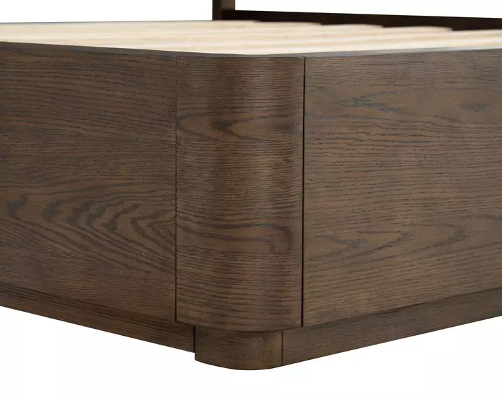 Athens Chocolate Brown King Panel Bed