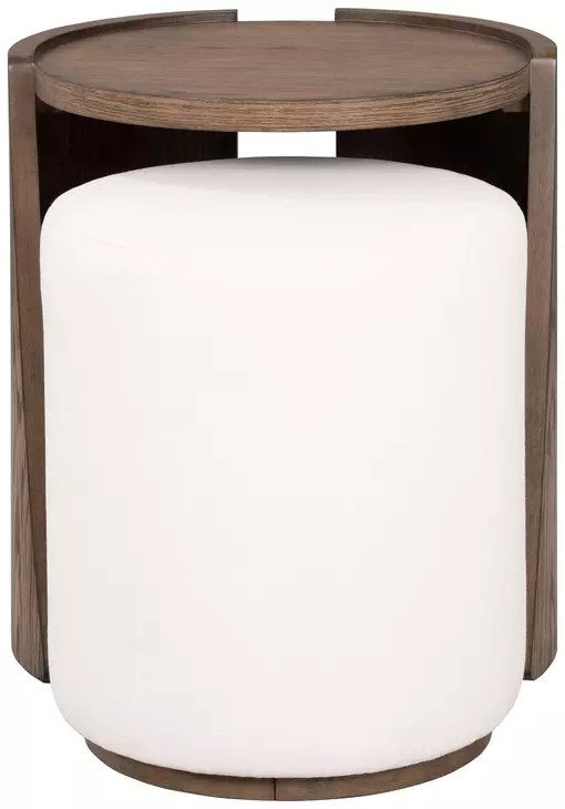 Lyra Sierra Brown Round End Table