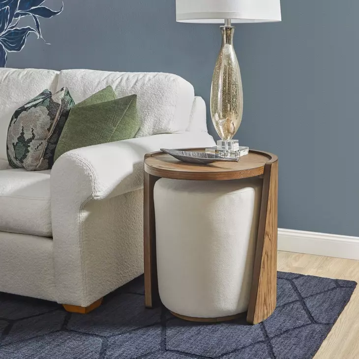 Lyra Sierra Brown Round End Table